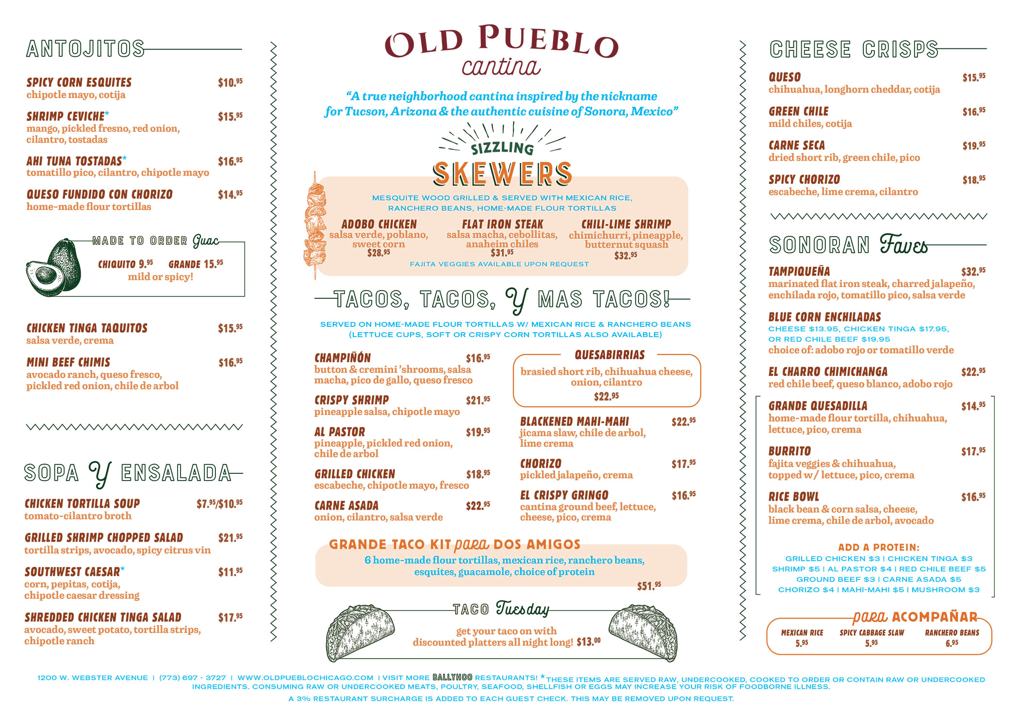 Dinner Menu