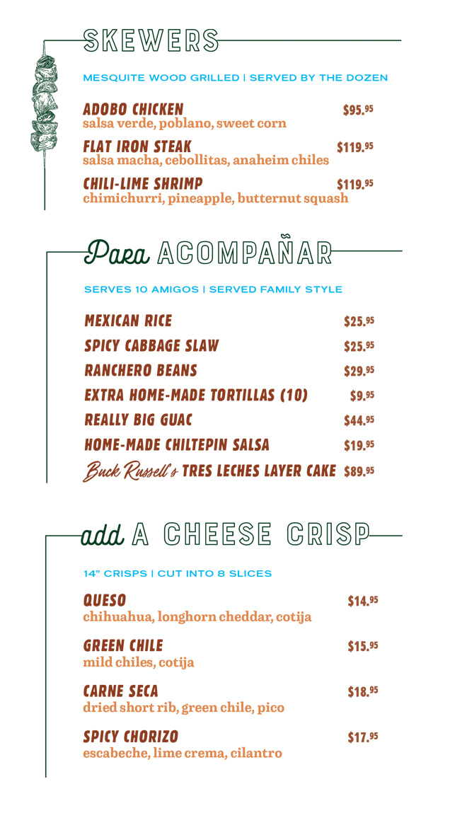 Catering Menu Panel 3